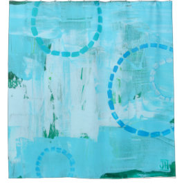 "Lunar Bubbles" — Shower Curtain Douchegordijn