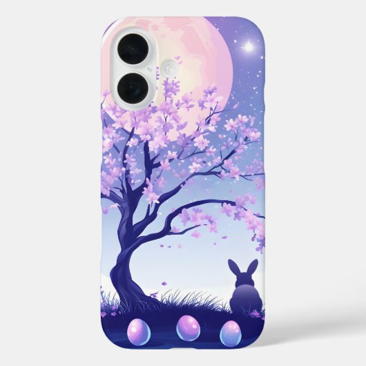 Lunar Bunny Night Case-Mate iPhone Case (Achterkant)