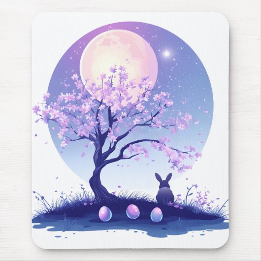 Lunar Bunny Night Muismat (Voorkant)