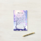 Lunar Bunny Night Post-it® Notes (Op bureau)