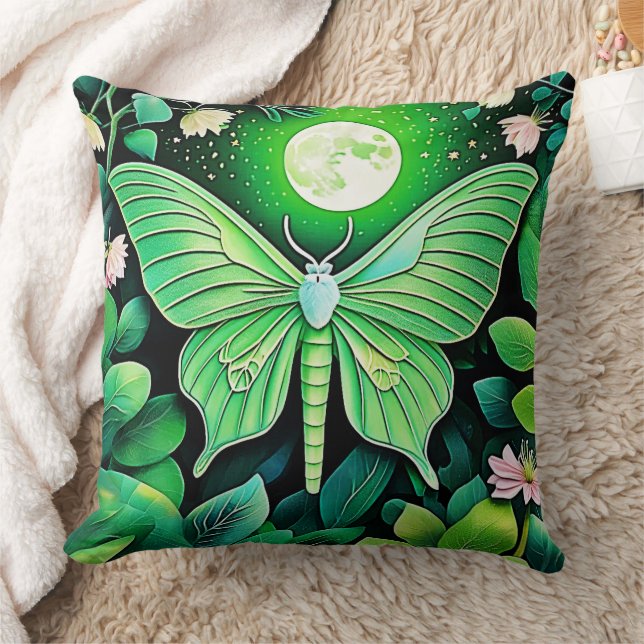 Lunar Butterfly Bloom Design Kussen (Deken)