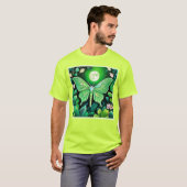 Lunar Butterfly Bloom Design T-shirt (Voorkant volledig)