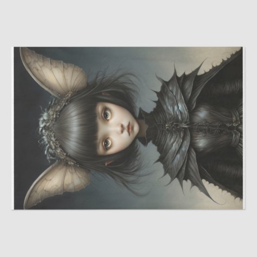 Lunar Butterfly Maiden Decoupage Tissuepapier (Voorkant)