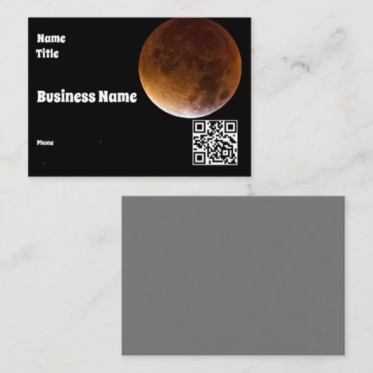 Lunar Cal Visitekaartje (Voorkant / Achterkant)