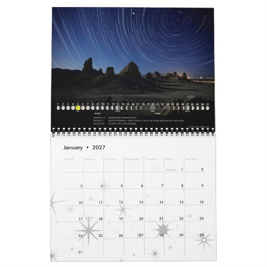 Lunar Calendar 2015 Astronomy Wall Calendar B Kalender (Jan 2027)