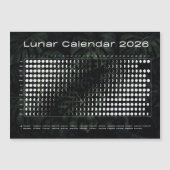 Lunar Calendar 2026 Moon Phases Chart (Voorkant)