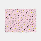 Lunar Cat Bunny Star Blanket Fleece Deken (Voorkant (Horizontaal))