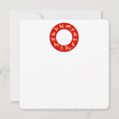 Lunar Chinees Nieuwjaar Gouden PAARD 新年好 Dank u Kaart (Achterkant)