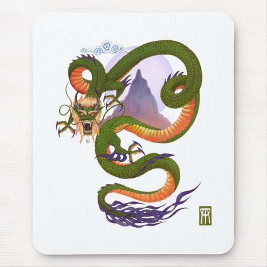 Lunar Chinese Dragon Muismat (Voorkant)