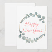 Lunar Chinese nieuwjaarskaart Feestdagenkaart (Voorkant / Achterkant)