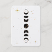 *~* Lunar. Cosmic Moon Phases Universe Shaman Bus Visitekaartje (Voorkant)