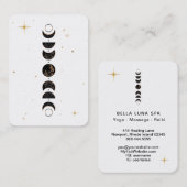 *~* Lunar. Cosmic Moon Phases Universe Shaman Bus Visitekaartje (Voorkant / Achterkant)