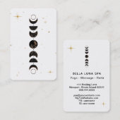 *~* Lunar - Cosmic Moon Phases Universe Shaman Visitekaartje (Voorkant / Achterkant)