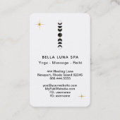 *~* Lunar - Cosmic Moon Phases Universe Shaman Visitekaartje (Achterkant)