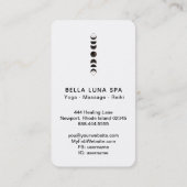 *~* Lunar Cosmic Moon Phases . Universe Shaman Visitekaartje (Achterkant)