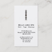 ** Lunar Cosmic Moon Phases Universe Shaman Visitekaartje (Achterkant)