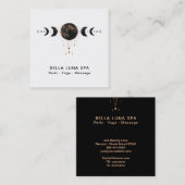 *~* Lunar Cosmic Moon Universe Shaman Moons Vierkante Visitekaartje (Voorkant / Achterkant)