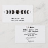 *~* Lunar Cosmos Moon Phases Universe Shaman Visitekaartje (Voorkant / Achterkant)