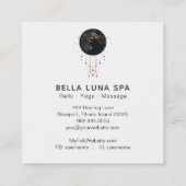 *~* Lunar Cosmos Moon Shaman Universe Vierkante Visitekaartje (Achterkant)