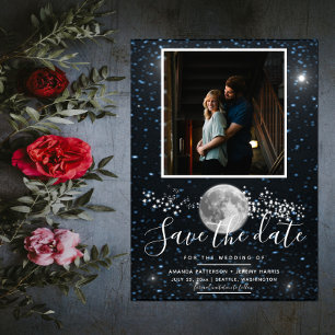 Lunar de Foto sparen de Datum uitnodigen Save The Date