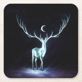 Lunar Deer Protector Kartonnen Onderzetters
