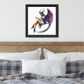 Lunar Demonic Goddess Canvas Afdruk (Insitu (Slaapkamer))