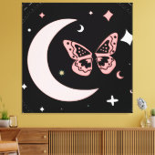 Lunar Dreams & Butterfly Nights Canvas Afdruk (Insitu (Woonkamer))