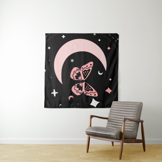 Lunar Dreams & Butterfly Nights Wandkleed (In Situ (horizontaal))