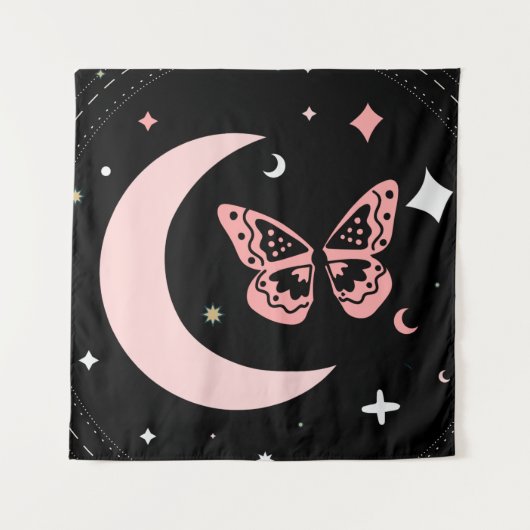 Lunar Dreams & Butterfly Nights Wandkleed (Voorkant)