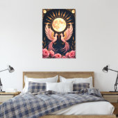 Lunar Dreams: etherische kosmische wanddecoratie (Insitu (Slaapkamer))