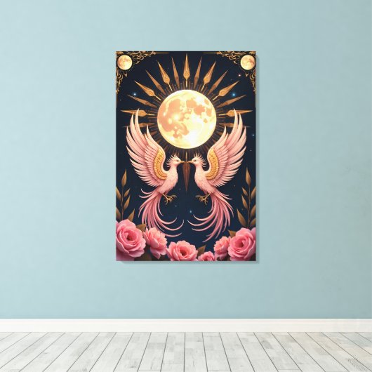 Lunar Dreams: etherische kosmische wanddecoratie (Insitu (Houten vloer))