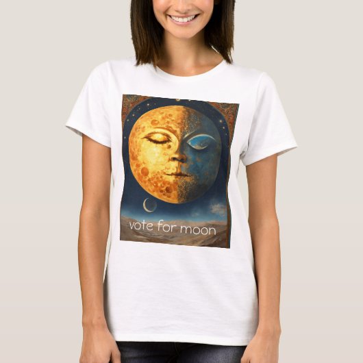 "Lunar Dreamscape" "Maanverlichte magie" "Hemelse  T-shirt (Voorkant)