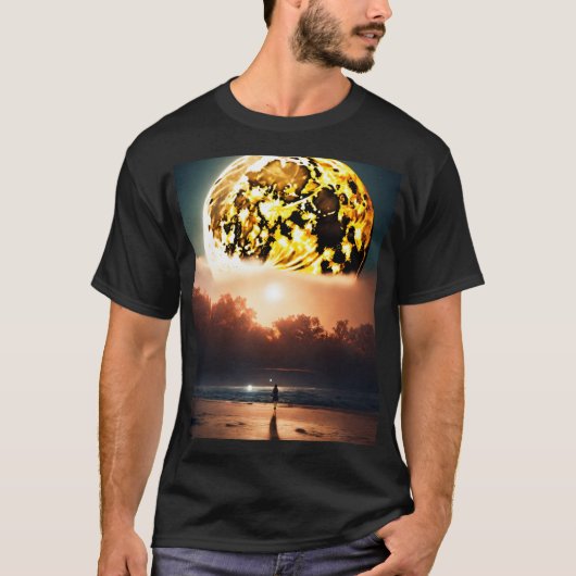 Lunar Dreamscape Moonlit Magic Chasing Moonbeams T-shirt (Voorkant)