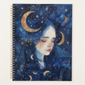 Lunar Dreamscape Spiraal Planner (Voorkant)