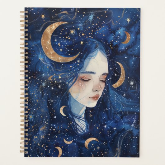 Lunar Dreamscape Spiral Planner (Voorkant)