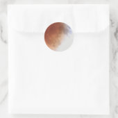 Lunar Eclipse (13) 1:06 am 15, 2014 Partij Ronde Sticker (Tas)