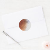 Lunar Eclipse (13) 1:06 am 15, 2014 Partij Ronde Sticker (Envelop)