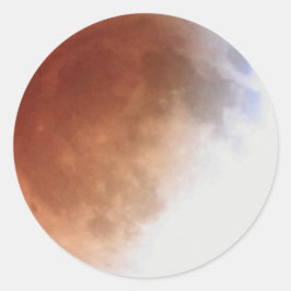 Lunar Eclipse (13) 1:06 am 15, 2014 Partij Ronde Sticker