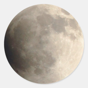 Lunar Eclipse (4) 12:01:15 april 2014 Partij Ronde Sticker