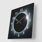 Lunar Eclipse Afbeeldingen Pics of Lunar Eclipse P Vierkante Klok (Hoek)