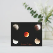 Lunar Eclipse Briefkaart (Staand voorkant)