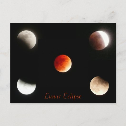 Lunar Eclipse Briefkaart (Voorkant)