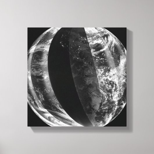 Lunar eclipse canvas afdruk (Voorkant)
