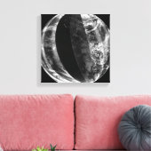 Lunar eclipse canvas afdruk (Insitu (Woonkamer))