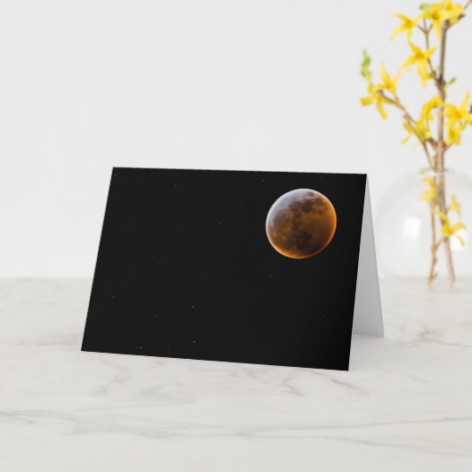 Lunar Eclipse Card Kaart (Gele Bloem)