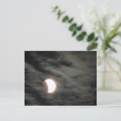 Lunar Eclipse met wolken Briefkaart (Staand voorkant)