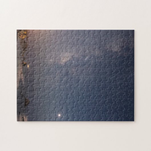 Lunar Eclipse & Milky Way | Bandon Beach Oregon Legpuzzel (Horizontaal)