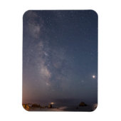 Lunar Eclipse & Milky Way | Bandon Beach Oregon Magneet (Verticaal)