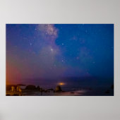 Lunar Eclipse & Milky Way | Bandon Beach, Oregon Poster (Voorkant)