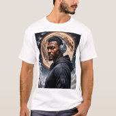 Lunar Eclipse T-shirt Cosmic Art Futuristic (Voorkant)